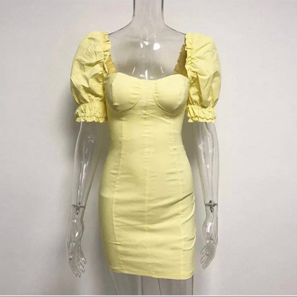 Peruvian rose yellow dress - Picture 2 of 3